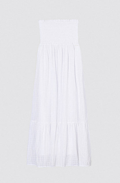 Vestido Largo Strapless White