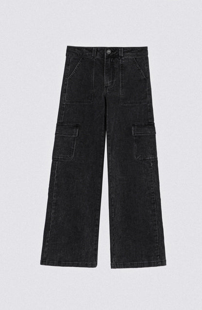 Pantalón Wide Leg Bag Black