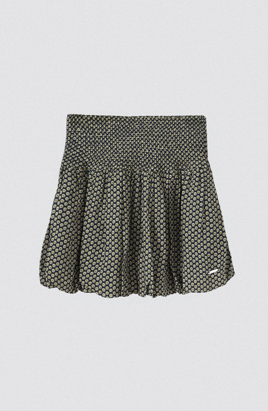 Falda Globo Lurex Navy