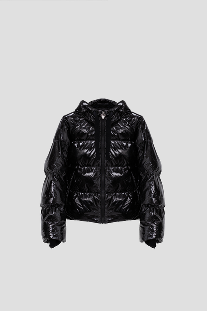 Puffer Metalizada Black