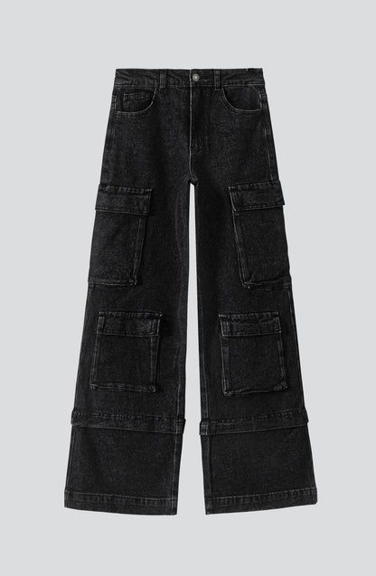 Pantalón Cargo Bolsillos Black R