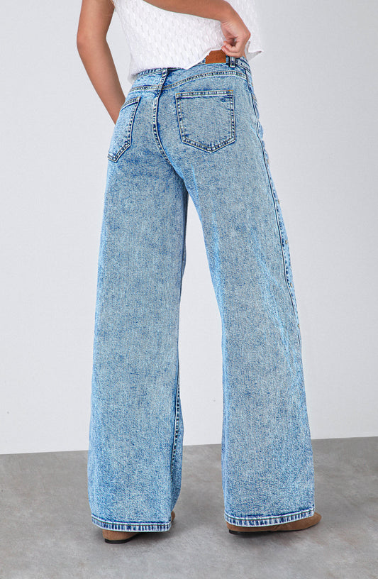 Pantalón Franja Estrella Blue