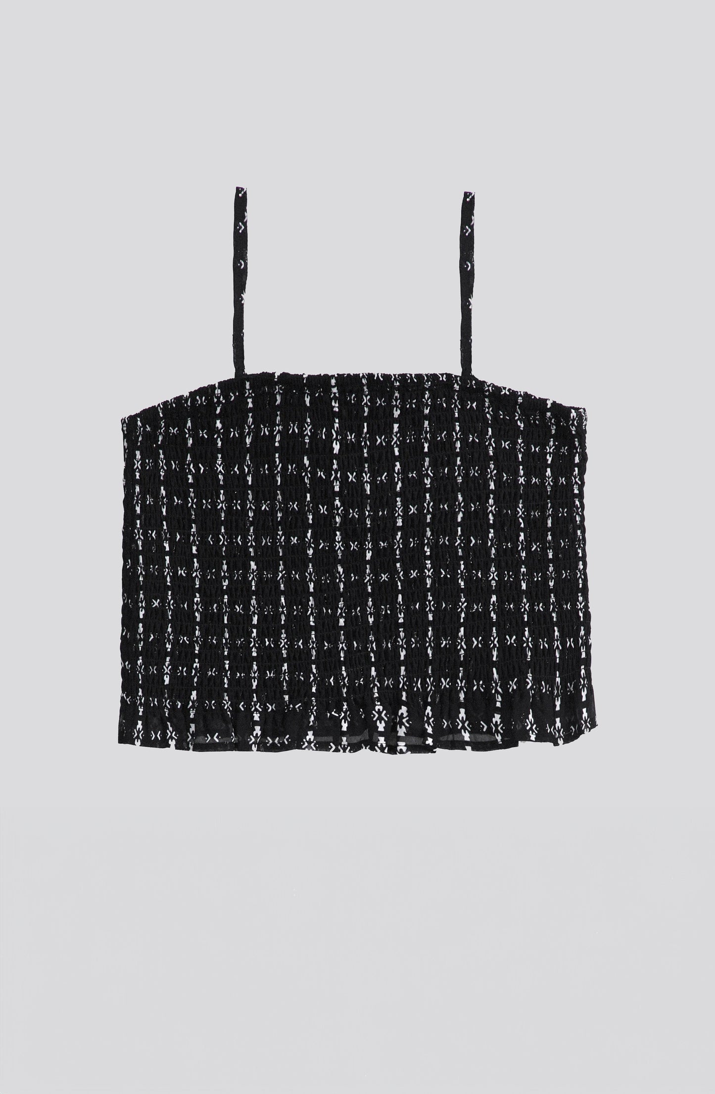 Top Panal Full Print Black