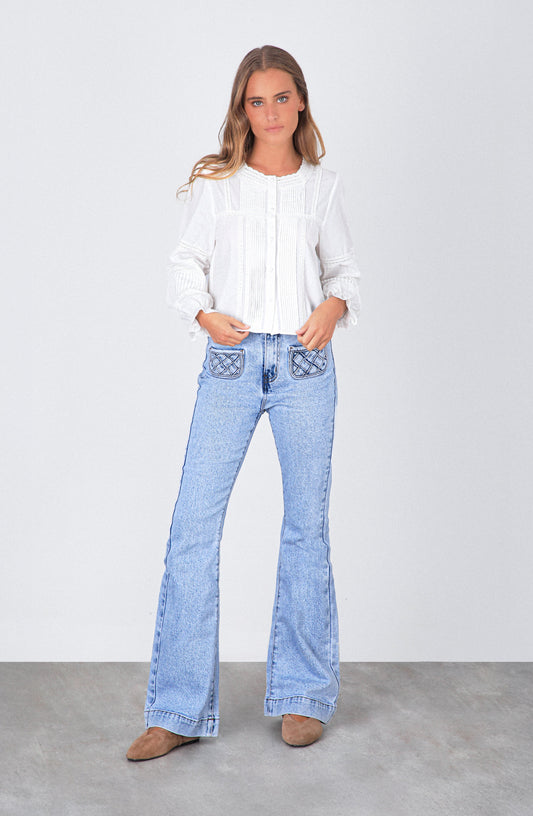 Pantalón Pocket Nudos Blue