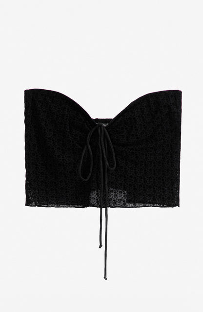 Top Fruncido Black
