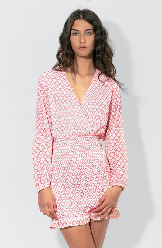 Vestido Panal Pink