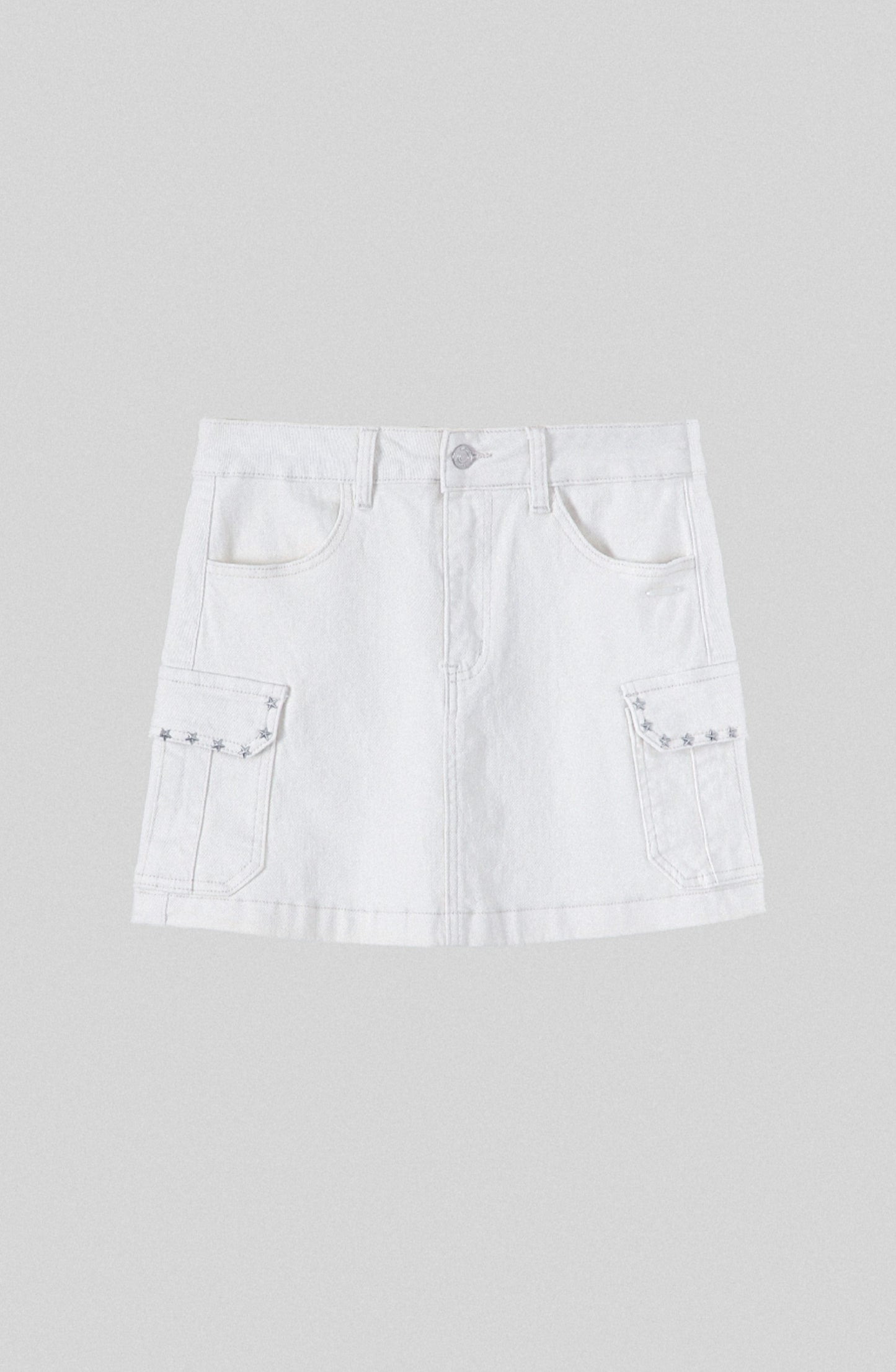 Falda Cargo White